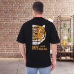 XFAB Black Oversized Stylish Tshirt 