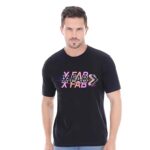 XFAB Half Sleeve Black Tshirt