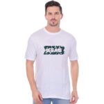 Half Sleeve White Tshirt in Blended Cotton Fabric