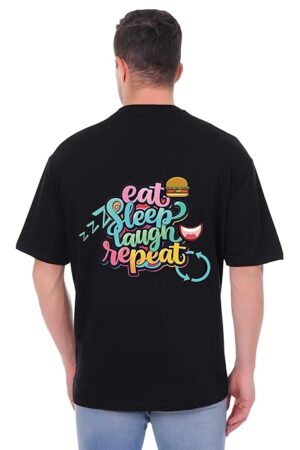 Black Oversized Stylish Tshirt | Cotton Fabric for Comfort and Style