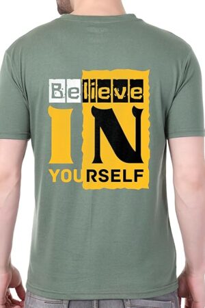 Half Sleeve T-Shirts with Believe in Yourself Theme |