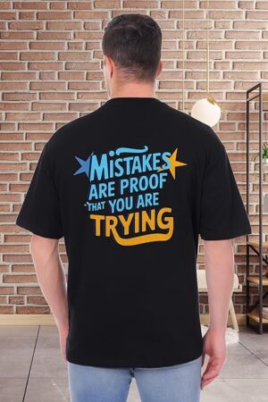 XFAB Black Oversized Stylish Tshirt